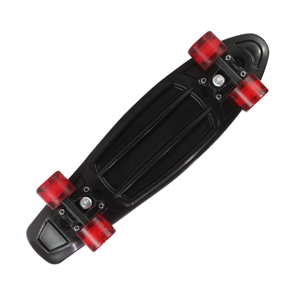 Patineta Completa Skate Factory Miniskate Skaties Negro Rojo