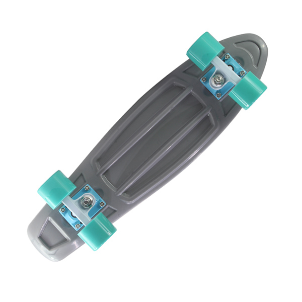 Patineta Completa Skate Factory Miniskate Skaties Gris Menta