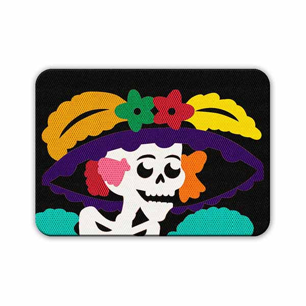 TAPETE DECORATIVO ELITEMAT DISEÑO CATRINA DE 0.70X0.50 MTS
