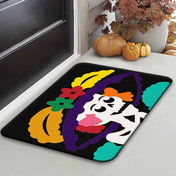TAPETE DECORATIVO ELITEMAT DISEÑO CATRINA DE 0.70X0.50 MTS