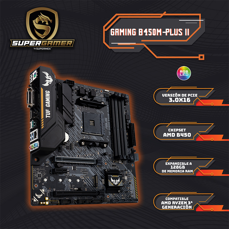 PC GAMER GRIZZLY ASUS RYZEN 5 5600G 16GB SSD M2 256GB + 1TB 