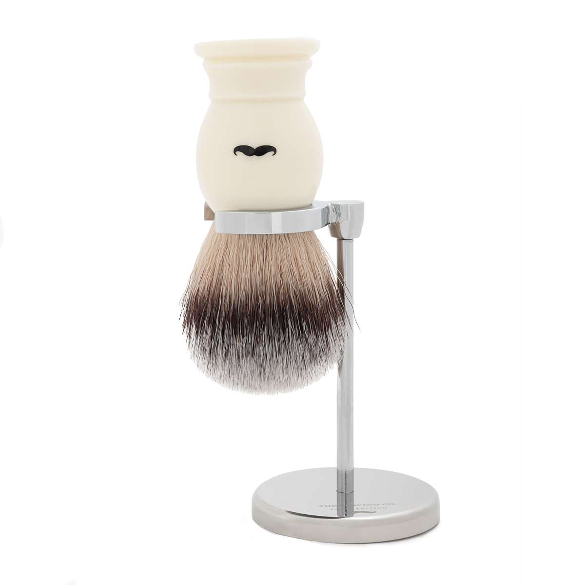 THE SHAVING CO SET BASE Y BROCHA DE AFEITAR BLANCO MARFIL