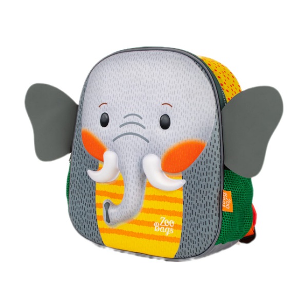 WowPrint Mochilas para niños y niñas, diseño de elefante, 38 cm