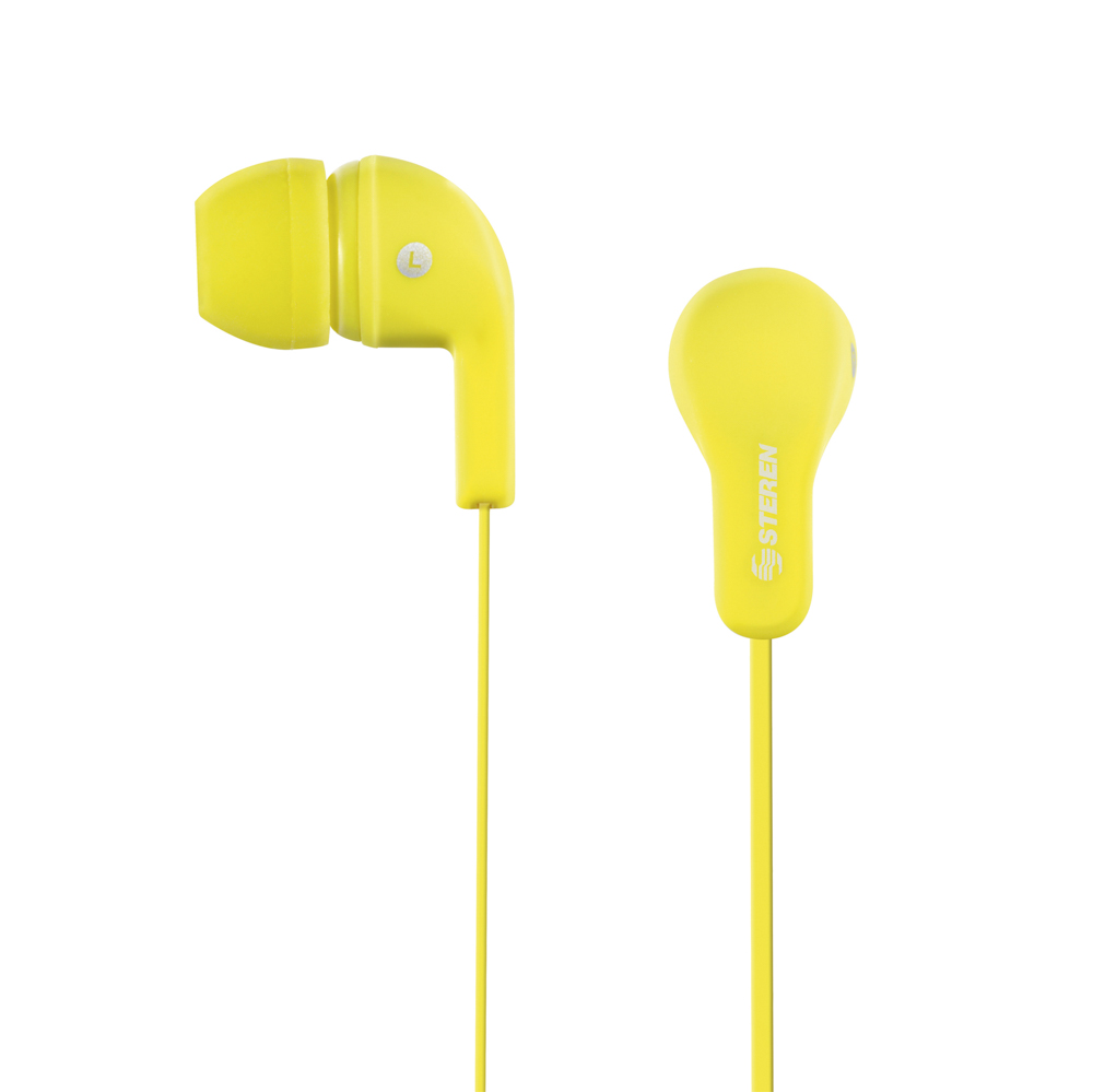 Audífonos In Ear Steren AUD-313 Gomitas Ajustables Salida 3.5 y Cable Plano