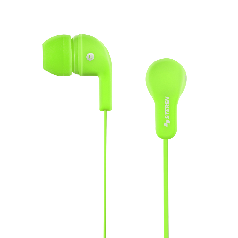 Audífonos In Ear Steren AUD-313 Gomitas Ajustables Salida 3.5 y Cable Plano