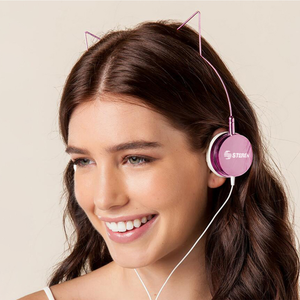 Audífonos Over Ear con Diadema en Forma de Orejas de Gato AUD-256 Steren