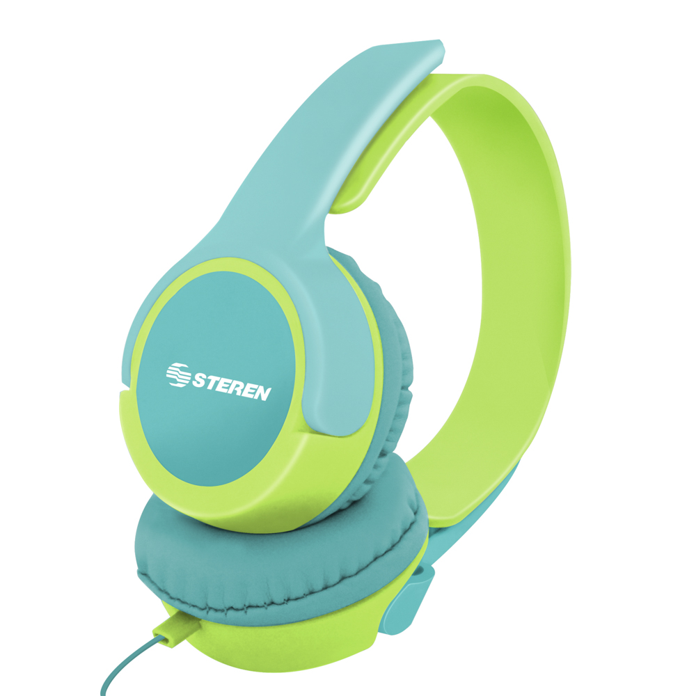 Audífono On Ear Steren con Acabos Suaves AUD-225 Cable de 1.5 mt y colores ideales para ti
