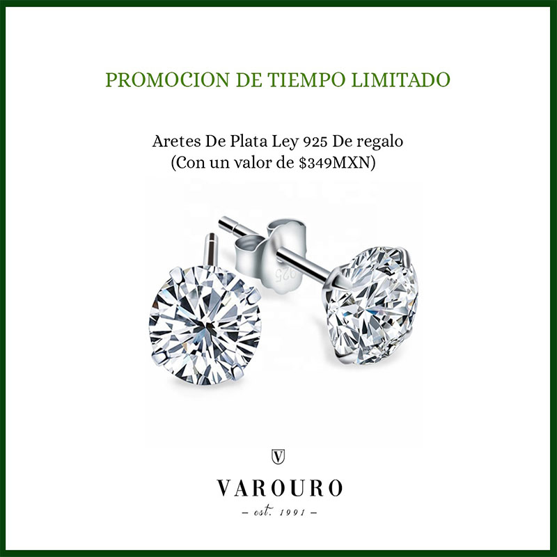 Anillo De Compromiso VAROURO  Plata 925 Moissanita 1.0ct | Ajustable