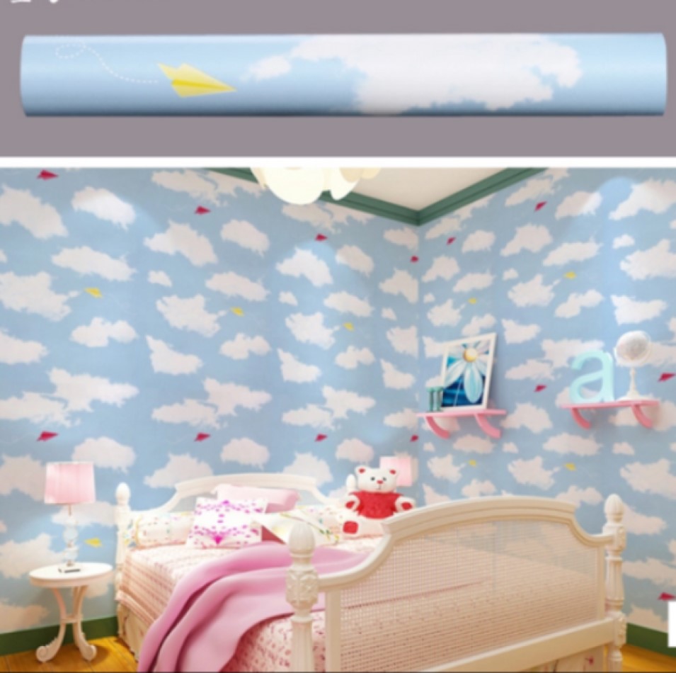 VINILO AUTOADHERIBLE PAISAJE NUBES CIELO 2m X 45cm TP62