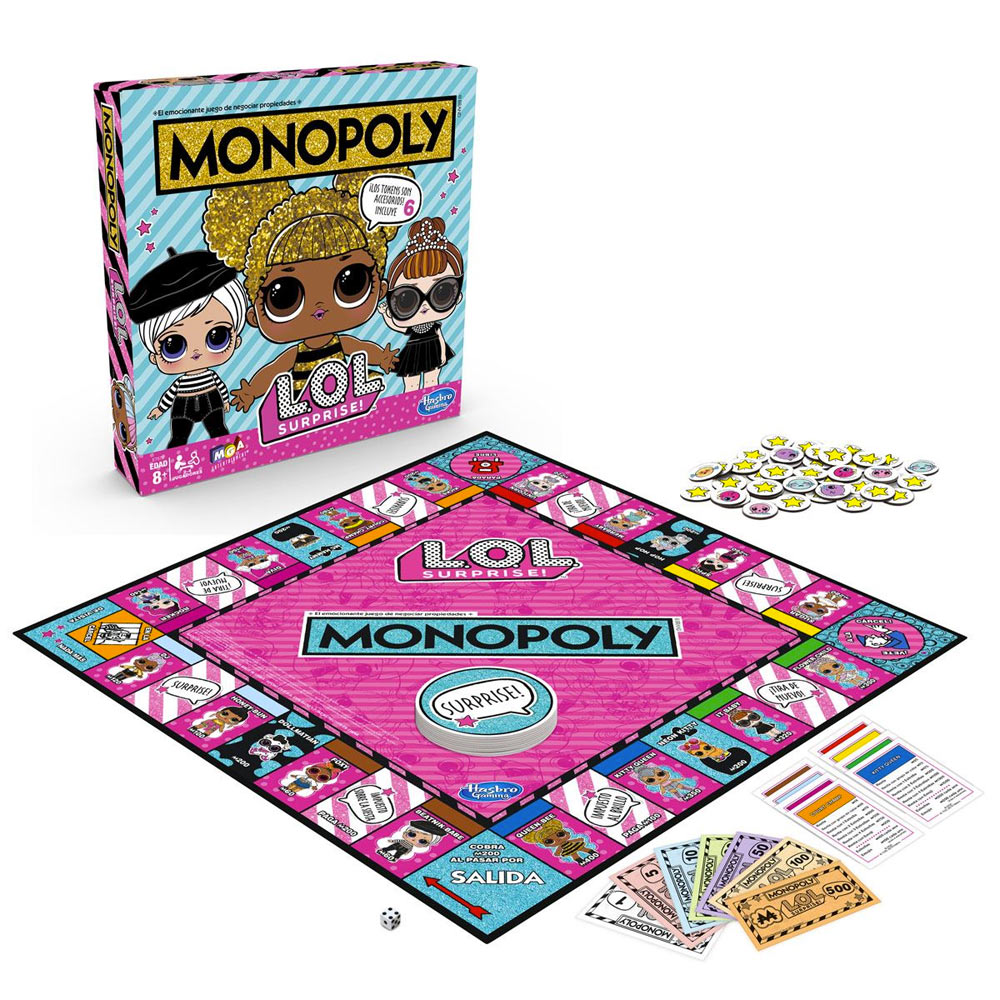 Hasbro Gaming Juego de Mesa Monopoly LOL Board Game