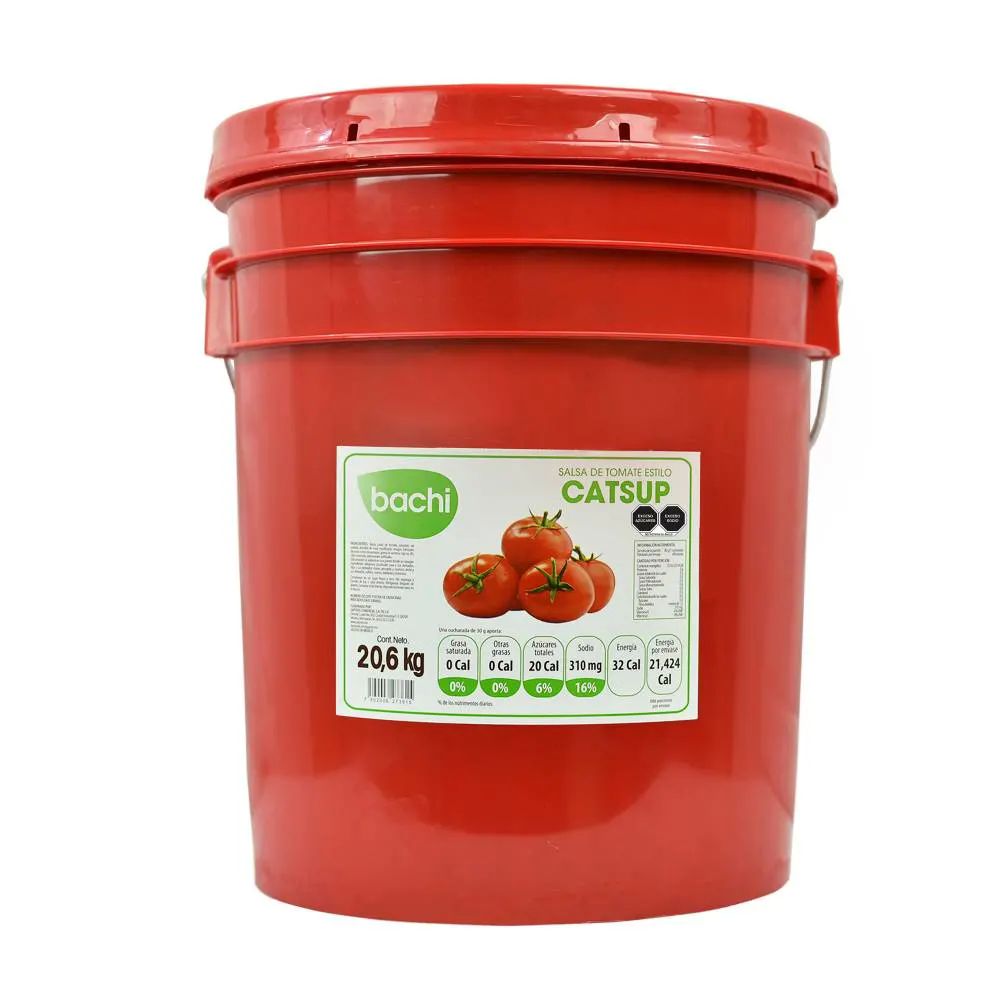 Salsa de Tomate Bachi Tipo Catsup 20.6 Kg