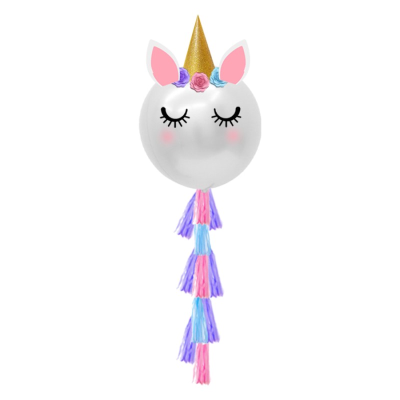 Globo transparente (Version unicornio)