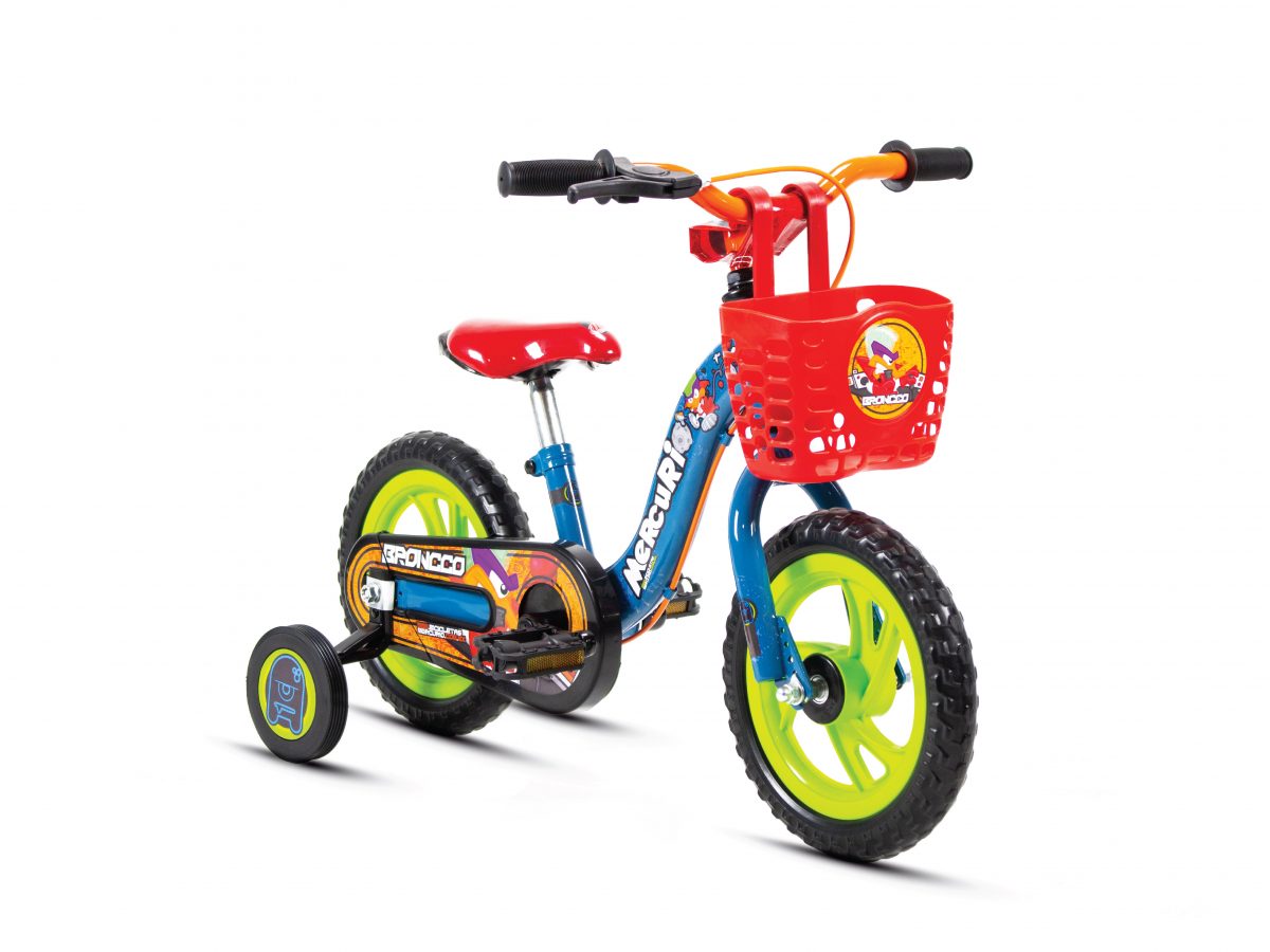 Bicicleta Mercurio Infantil Para Niño Broncco Rodada 12 Azul