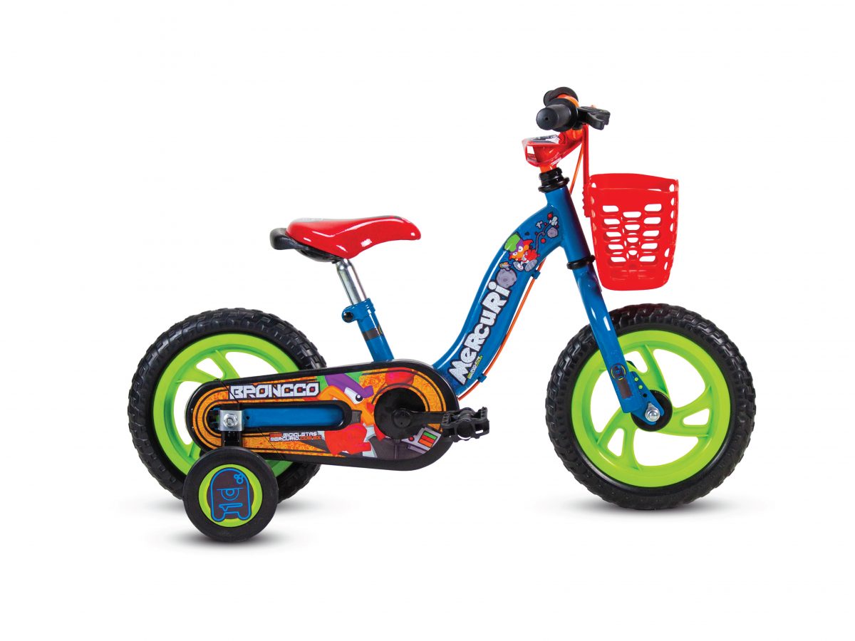 Bicicleta Mercurio Infantil Para Niño Broncco Rodada 12 Azul