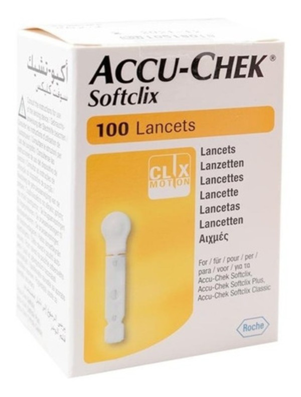 Lancetas Accu Chek Softclix Roche Caja Con 100 Piezas