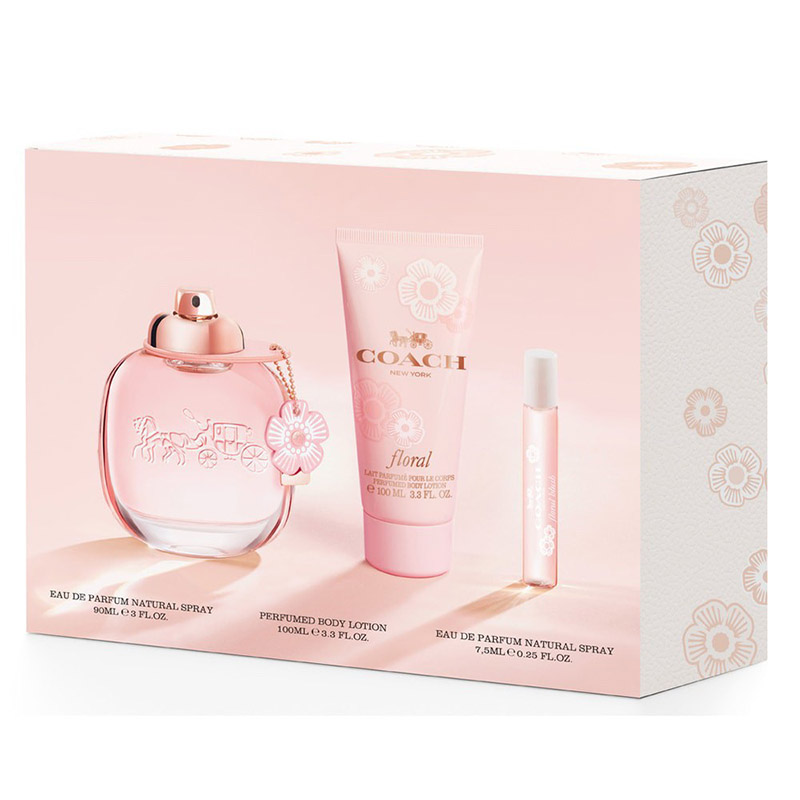 Coach Floral Kit De Voyage Dama Gift Set (3pz)