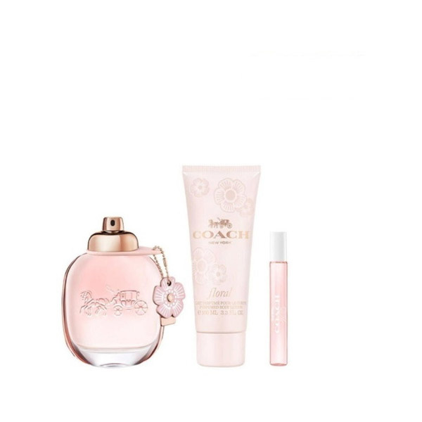 Coach Floral Kit De Voyage Dama Gift Set (3pz)