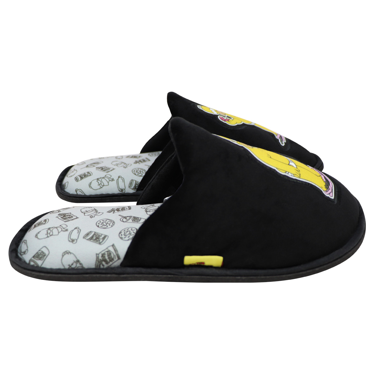 Pantufla Homero Simpson Dieta De Donas Color Negro