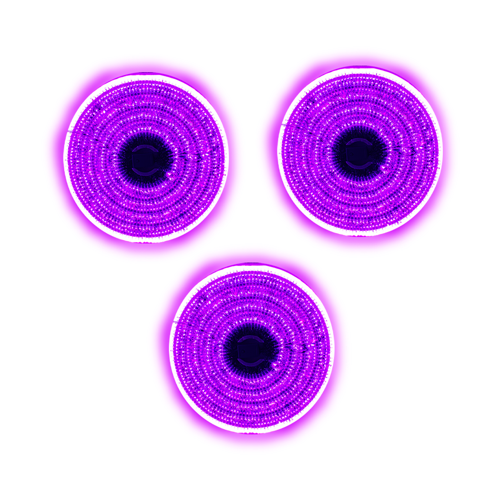 Serie Navideña 500 Led Luz Morada 8 Funciones 22 Metros Paquete De 3