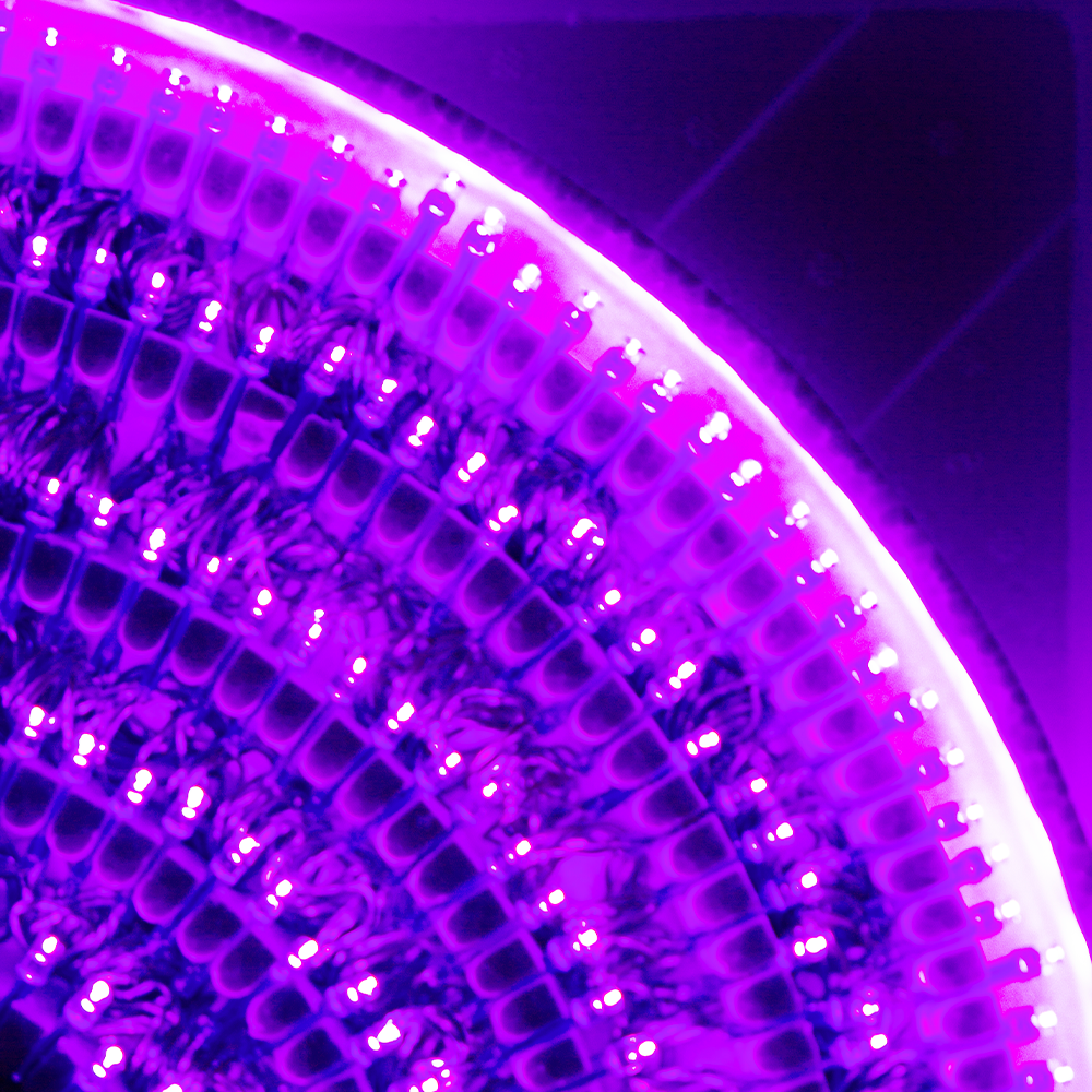 Serie Navideña 500 Led Luz Morada 8 Funciones 22 Metros Paquete De 3