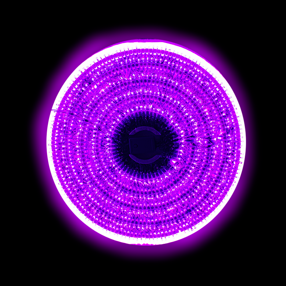 Serie Navideña 500 Led Luz Morada 8 Funciones 22 Metros Paquete De 3