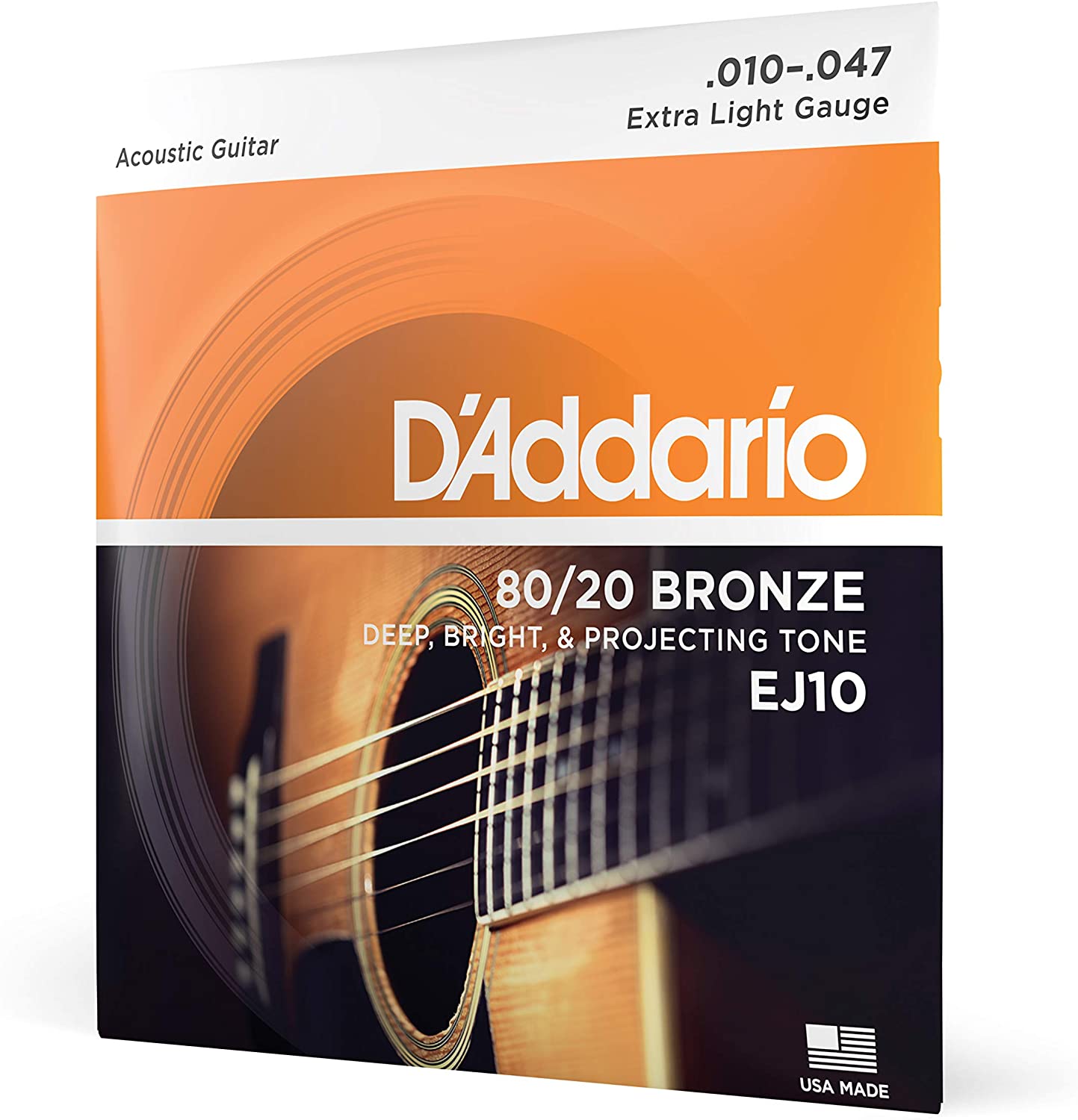Cuerdas para Guitarra Acústica D´Addario EJ10 Extra Light