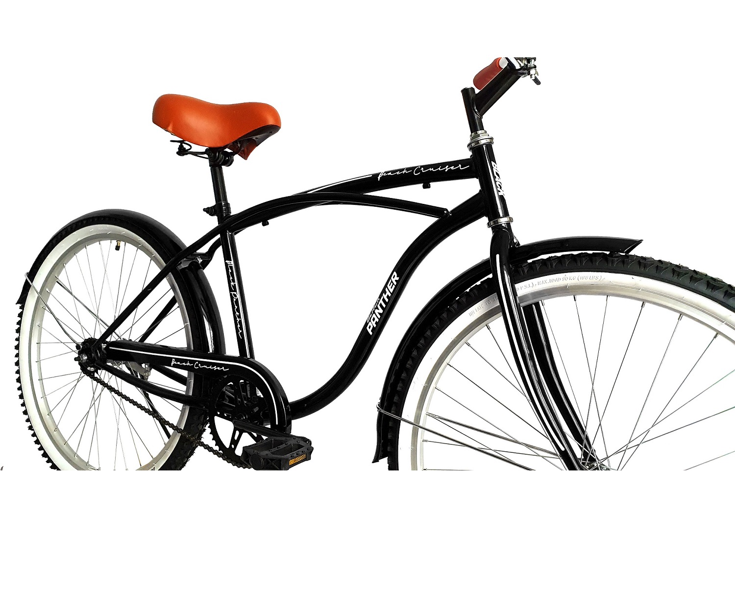 Bicicleta Black Panther Beach Cruiser Rodada 26 Negro