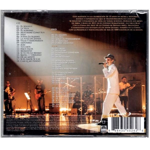 CD Los Cafres ~ 25 años de música (c/DVD)