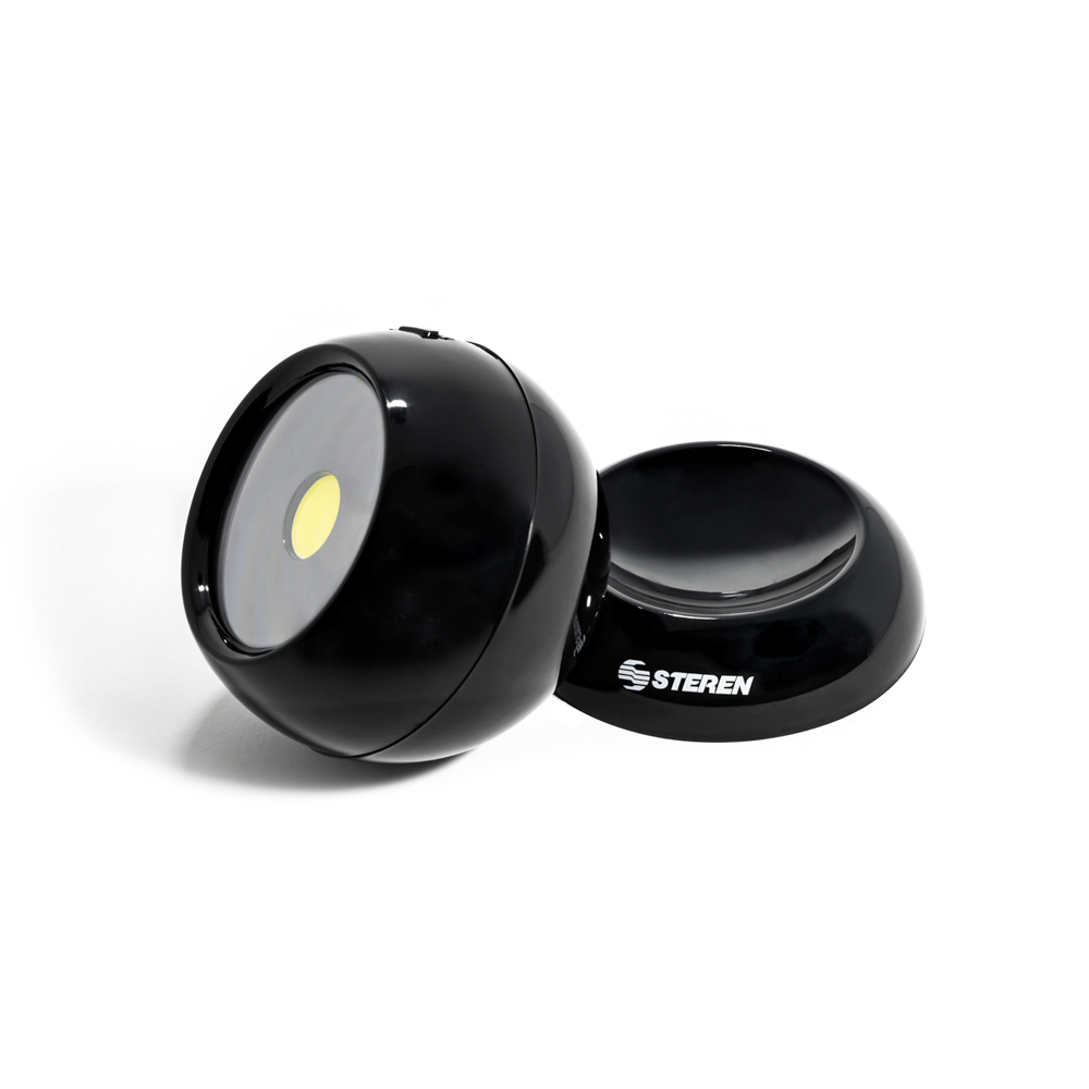 Mini Lámpara de LED Esférica con Base Magnética Steren LAM-263 con 3 Niveles