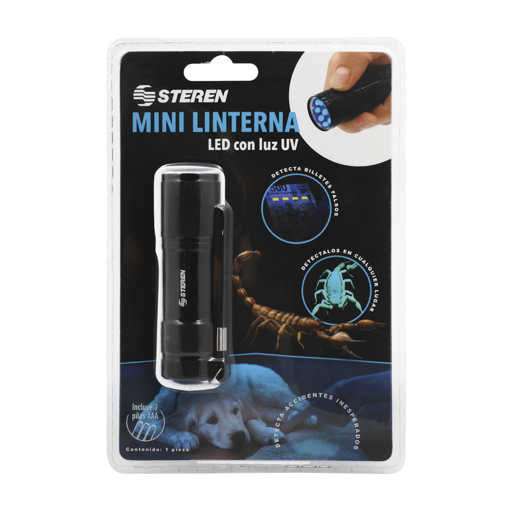 Mini Linterna de Luz UV Steren LAM-150 Fácil de Transportar