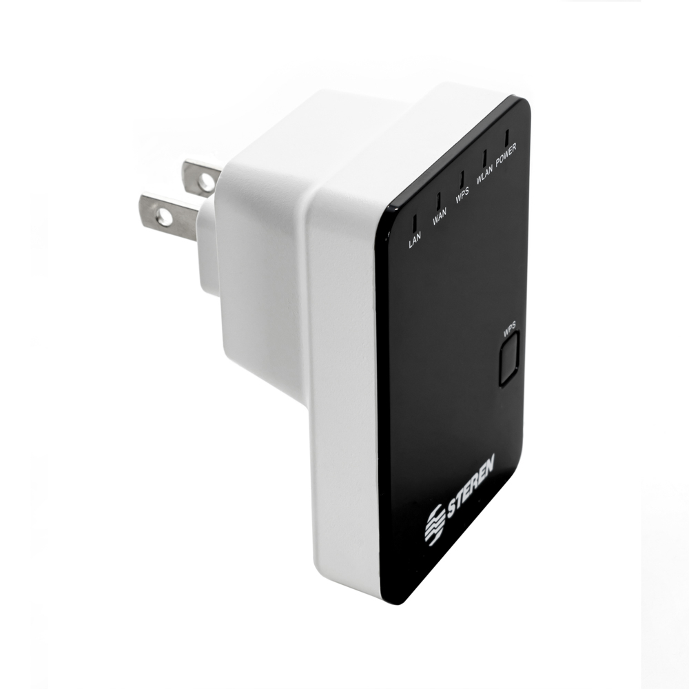 Extensor de Rango Steren COM-818, 300Mbit/s, 2x RJ-45, Negro