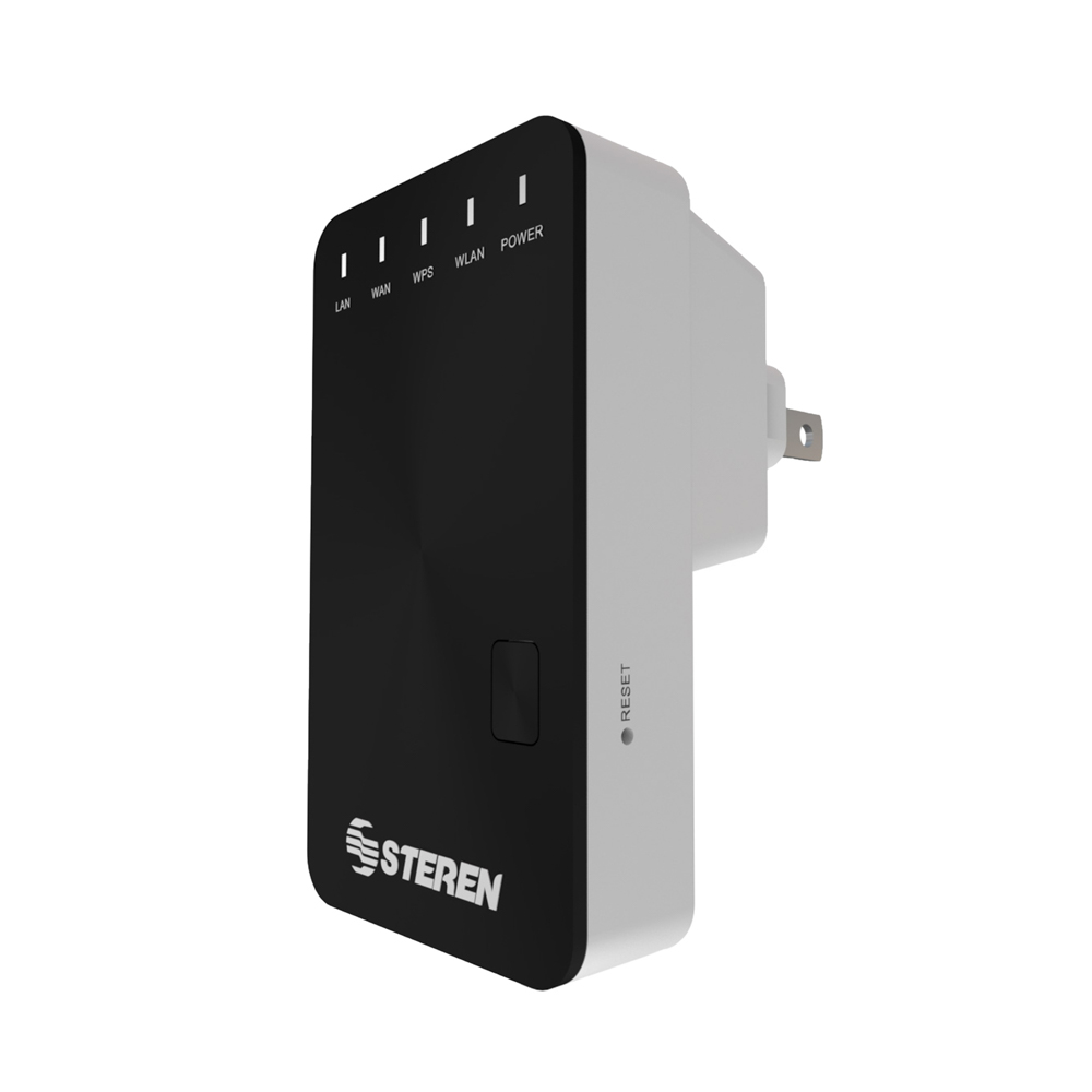 Extensor de Rango Steren COM-818, 300Mbit/s, 2x RJ-45, Negro