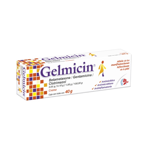 Gelmicin crema 40 g -- Betametasona, Clotrimazol, Gentamicina