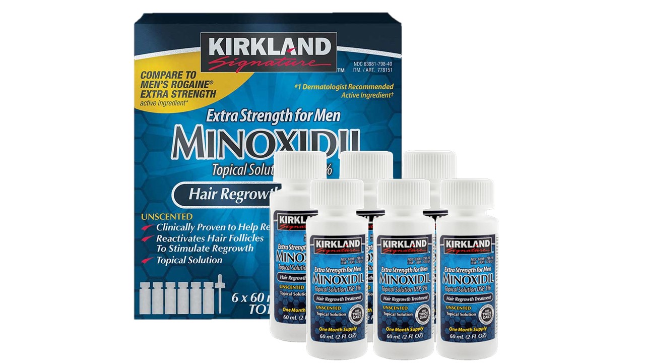 Minoxidil kirkland 5% Tratamiento 6 meses