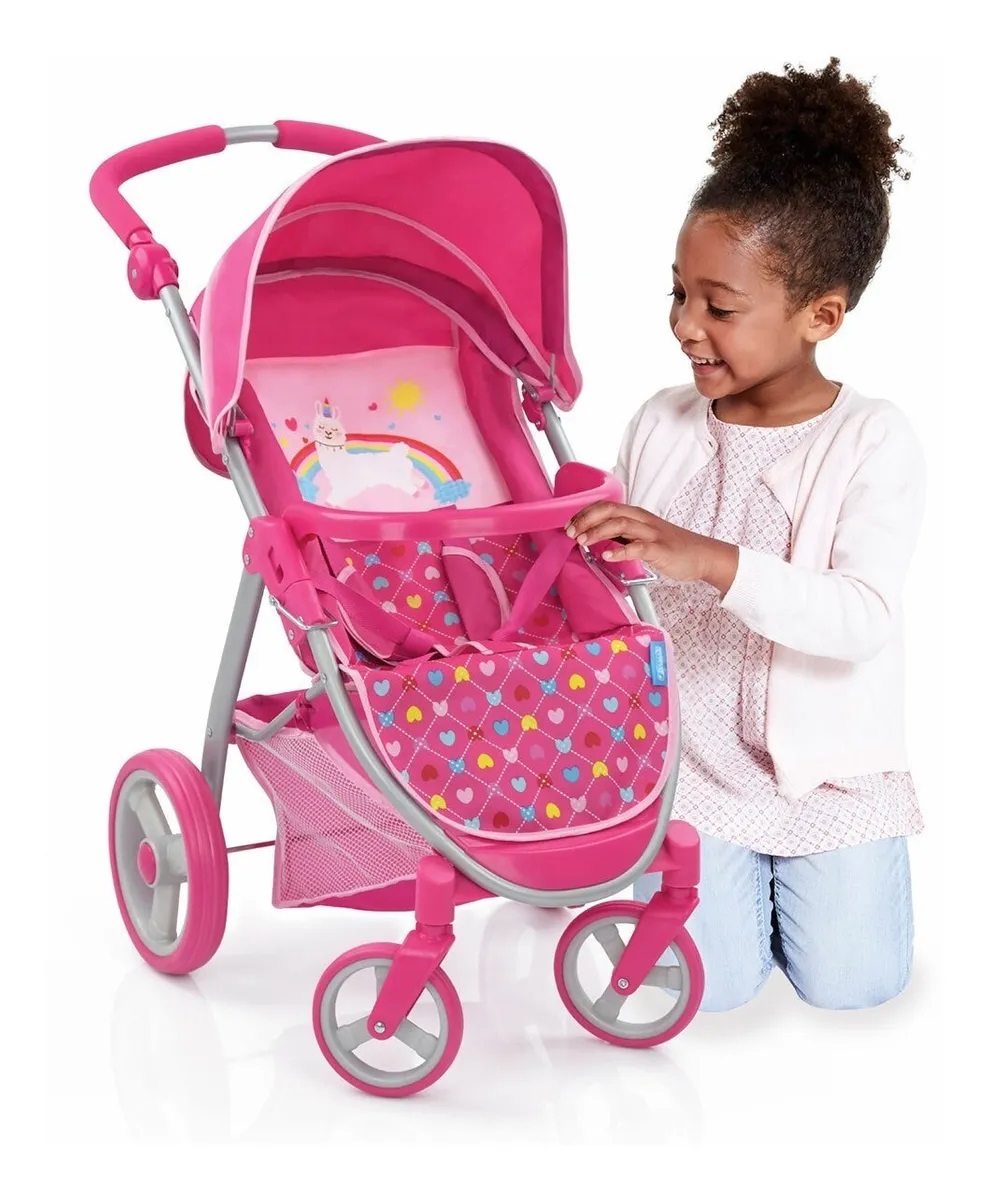Carriola Juguete Para Niñas Rosa 2 En 1 Carreola Hauck Toys