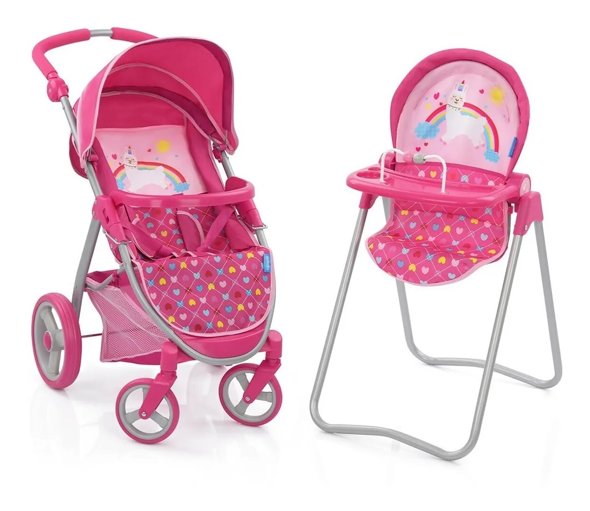 Carriola Juguete Para Niñas Rosa 2 En 1 Carreola Hauck Toys
