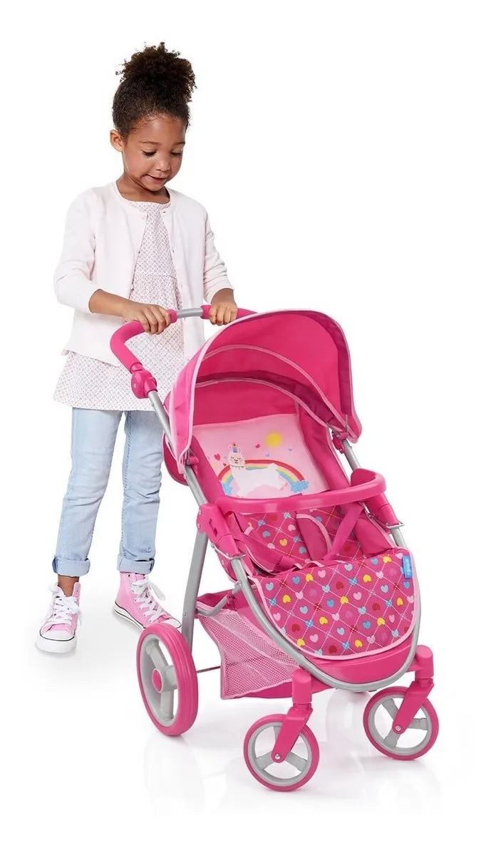 Carriola Juguete Para Niñas Rosa 2 En 1 Carreola Hauck Toys