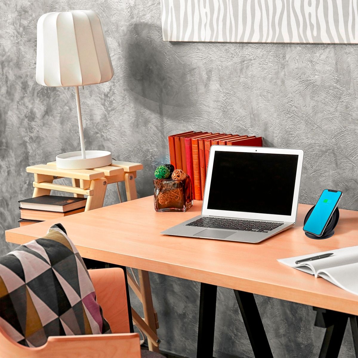 Cargador Inalámbrico Qi Turbo Carga Steren ELI-940