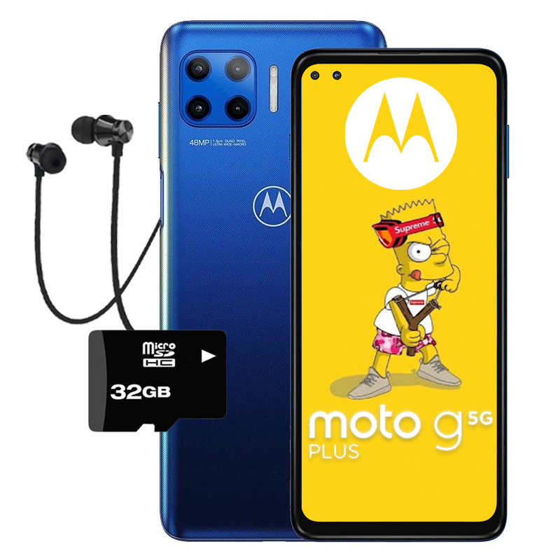 Celular motorola Moto G 5G Plus 4GB/64GB + Audifono + Microsd 32GB