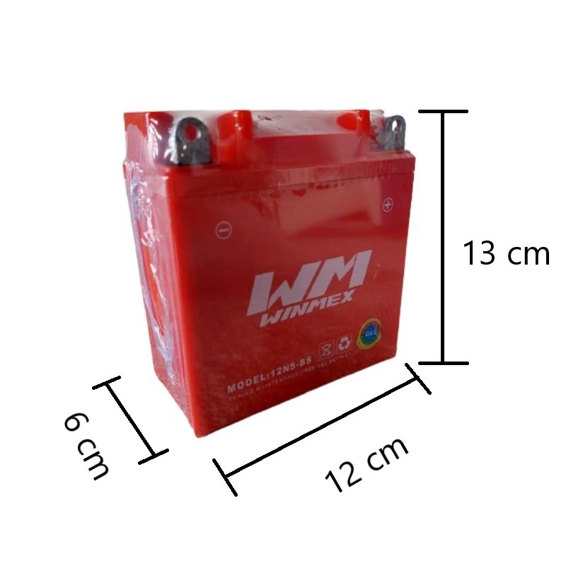 Batería De Gel 12n5-bs Italika At-110 At-110rt At-125 Ft-115