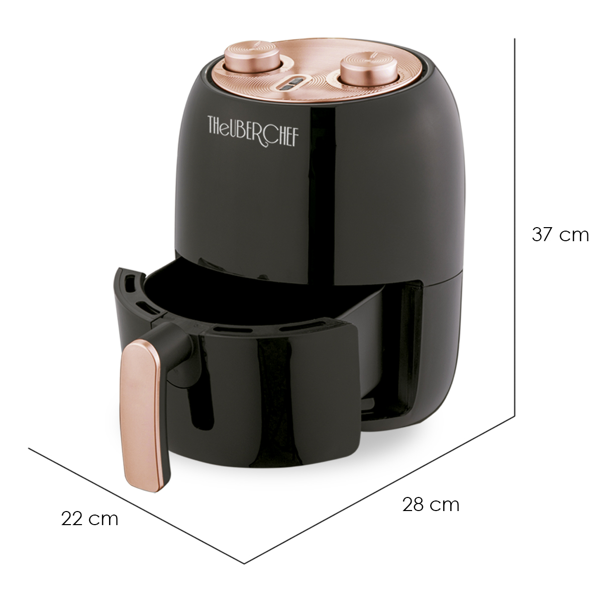 Freidora De Aire Electrica 2.5 Litros Airfryer - Theuberchef