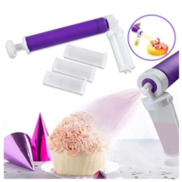 Aleissi Aerografo Manual Reposteria Manualidades Decoracion Morado