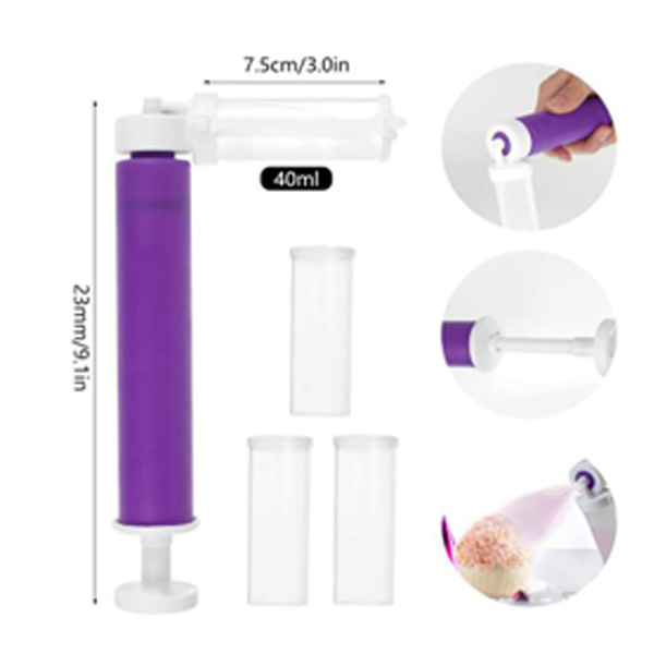 Aleissi Aerografo Manual Reposteria Manualidades Decoracion Morado