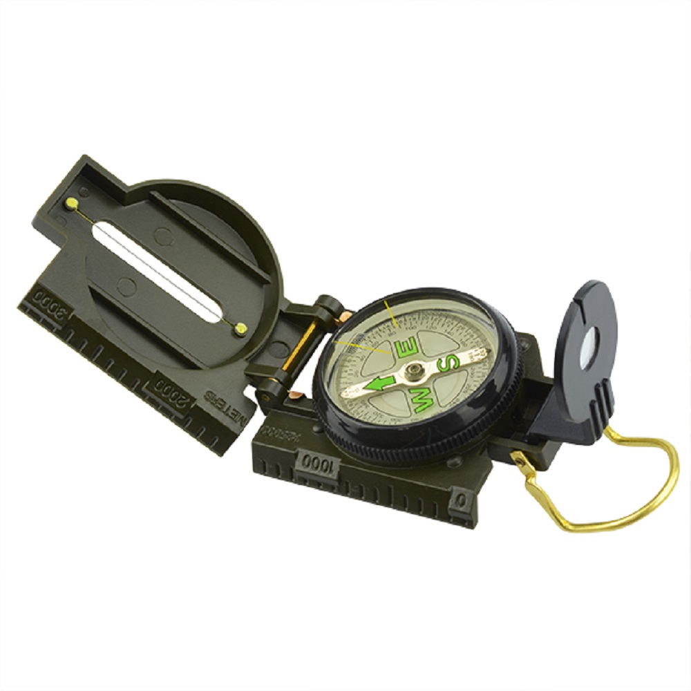 Brujula Direccional De Plastico Tipo Militar Con Liquido 45Mm Gim