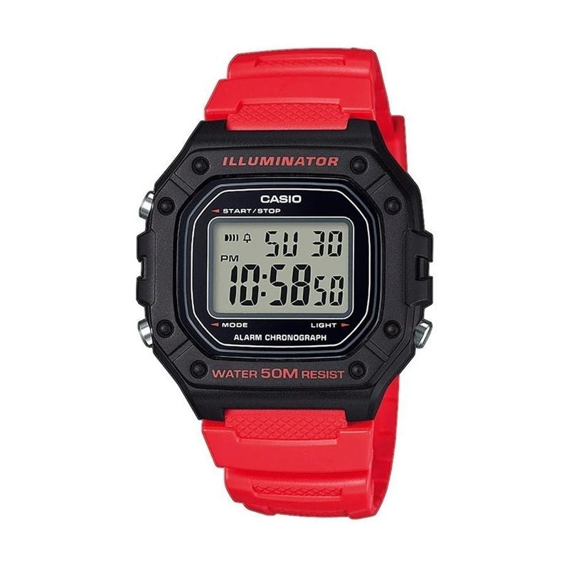Reloj Casio Deportivo W-218H-4B Unisex.