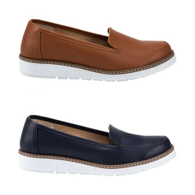 Kit 2 Pares De Zapatos Para Mujer Casual Negro/ Marrón 524