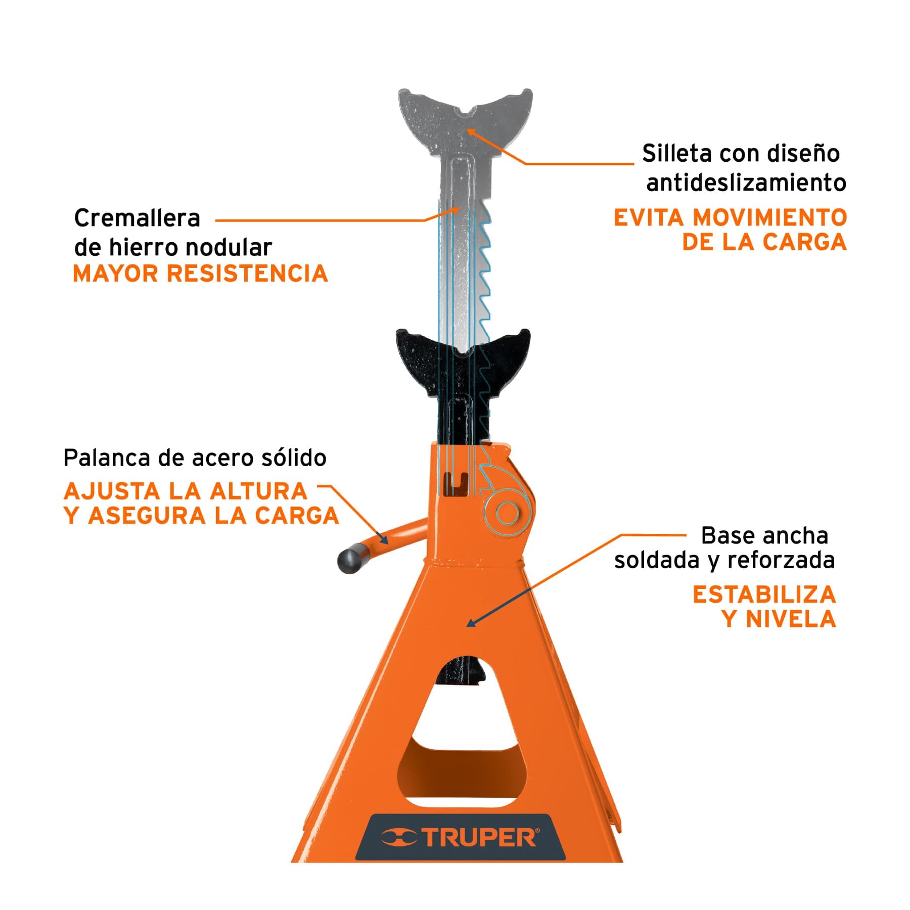 Torres para auto, camioneta y camión, 2 piezas  14843