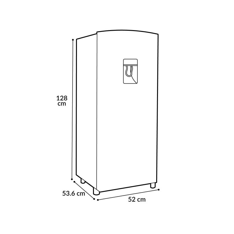 Refrigerador Hisense una Puerta 7 Pies Blanco RR63D6WWX