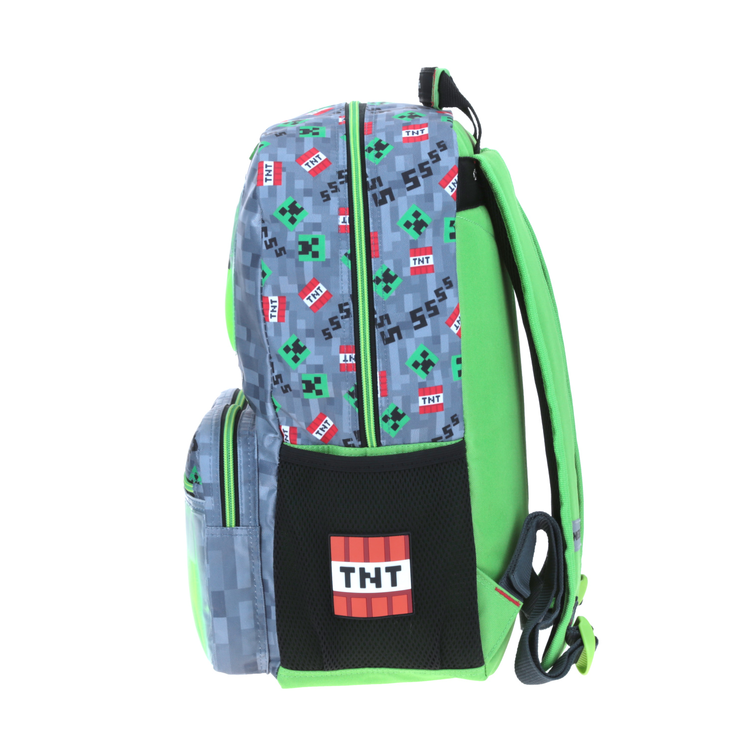 Mochila Grande Escolar Chenson Creeper Slime Minecraft MC65507-2