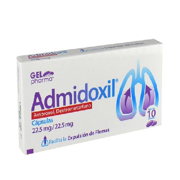 Admidoxil Ambroxol, Dextrometorfano. -- 10 capsulas